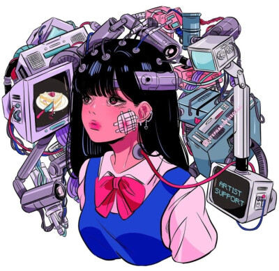 插画艺术家 Stephanie 一组插画艺术
