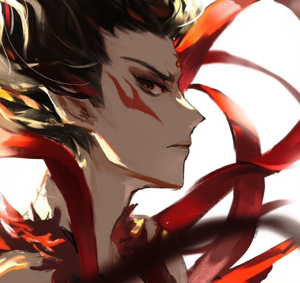 哪吒头像魔童闹海，图源水印