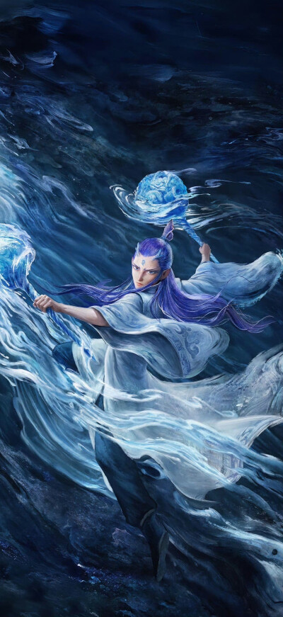 哪吒壁纸，图源水印，魔童闹海