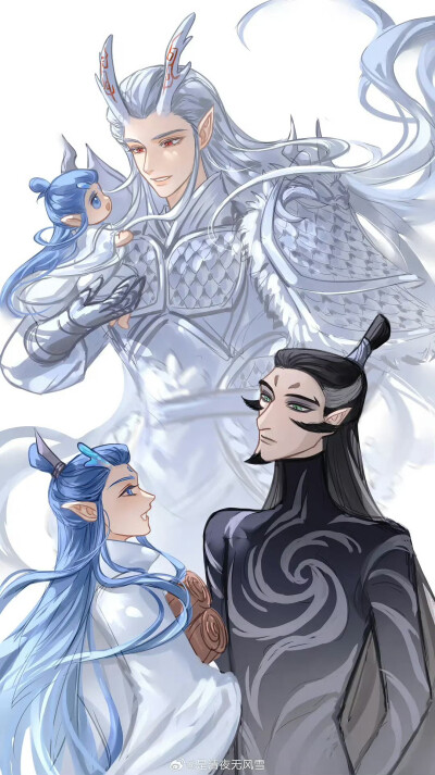 哪吒壁纸，图源水印，魔童闹海