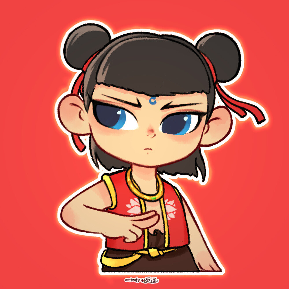 哪吒头像，图源水印，魔童闹海