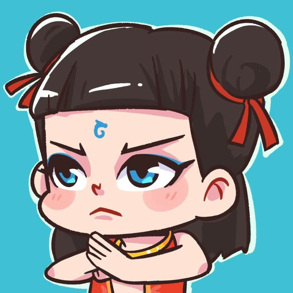 哪吒头像，图源水印，魔童闹海