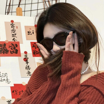 女生头像 红色