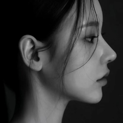 #黑白女头#真人#头像#女头#女生#女孩#女人