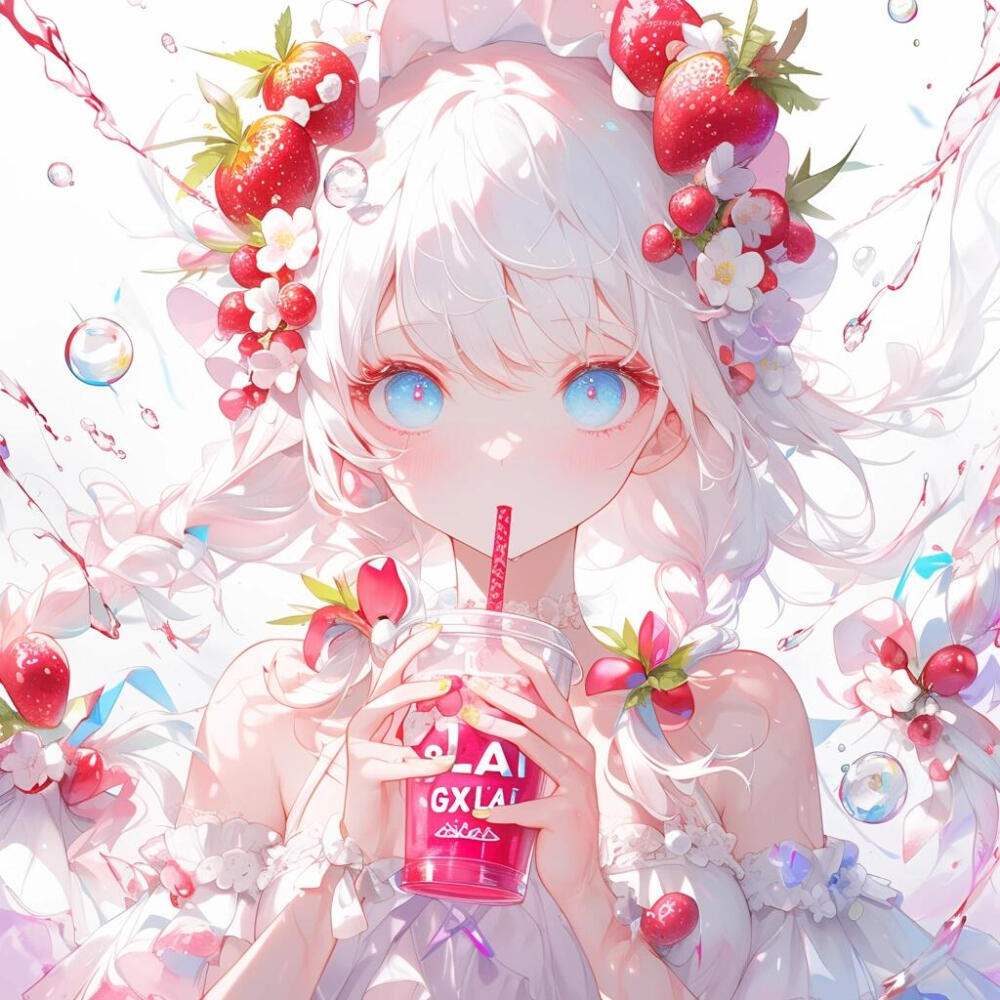 动漫女生头像草莓控