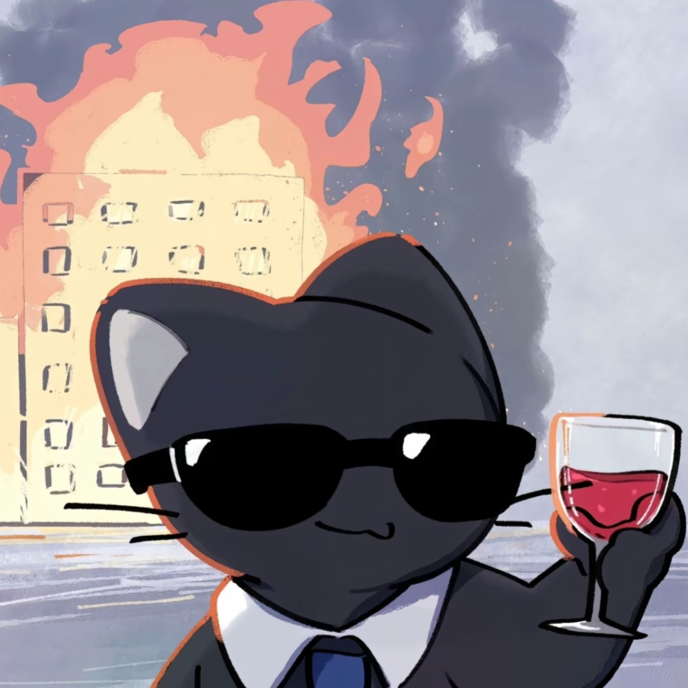 可爱卡通手绘小猫情头 