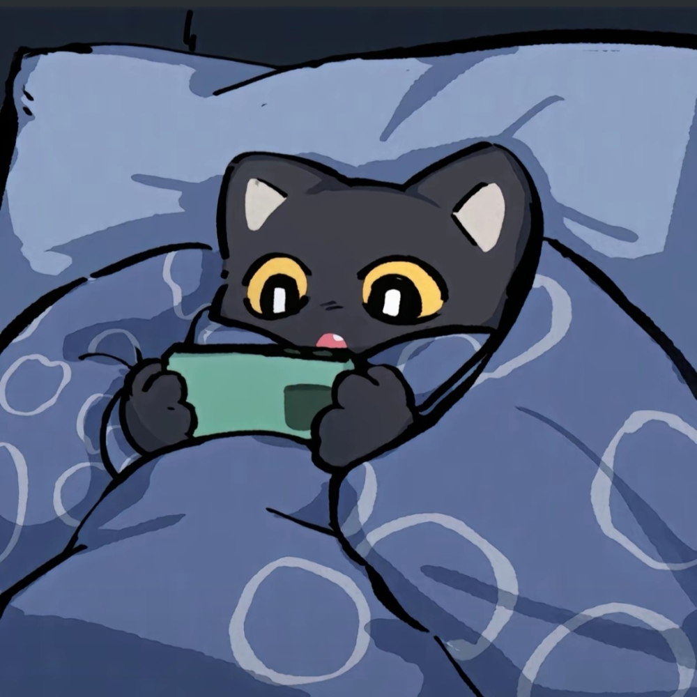 可爱卡通手绘小猫情头 