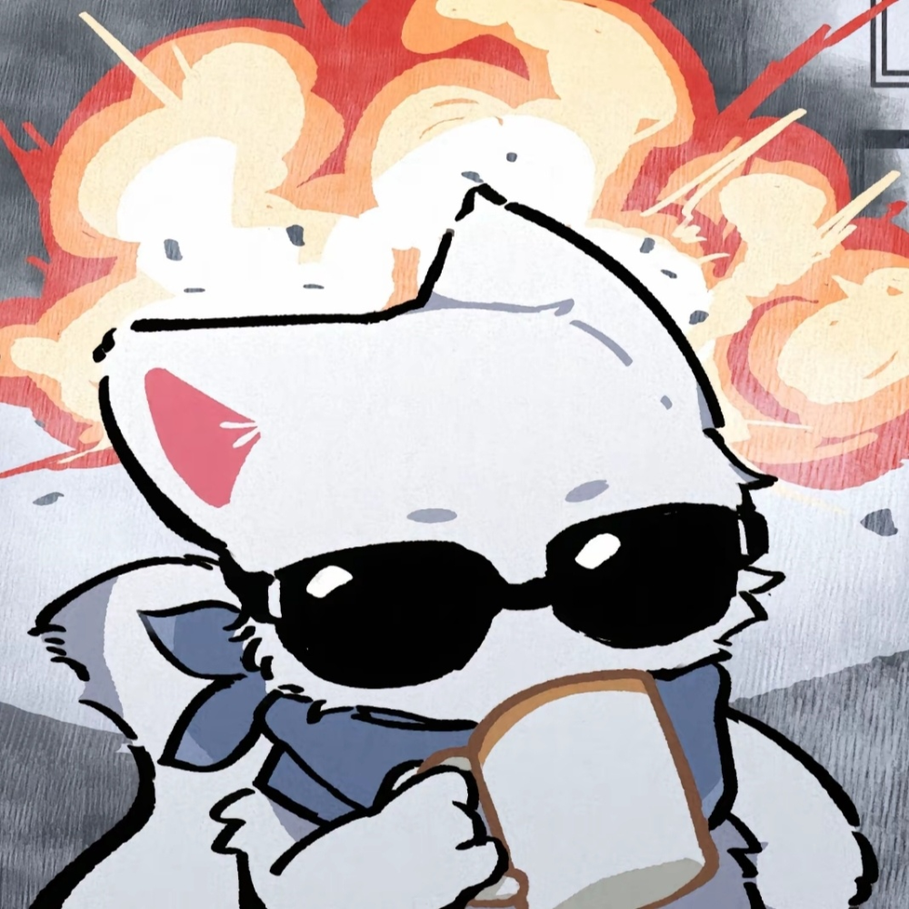 可爱卡通手绘小猫情头 