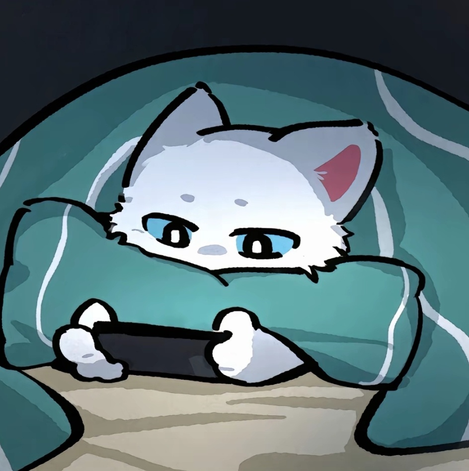 可爱卡通手绘小猫情头 