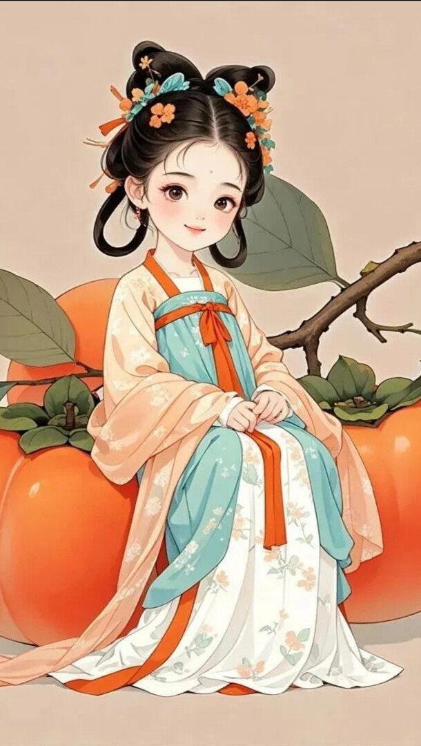 古风 少女 插画