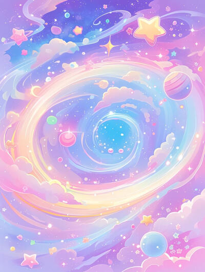 梦幻星空漩涡