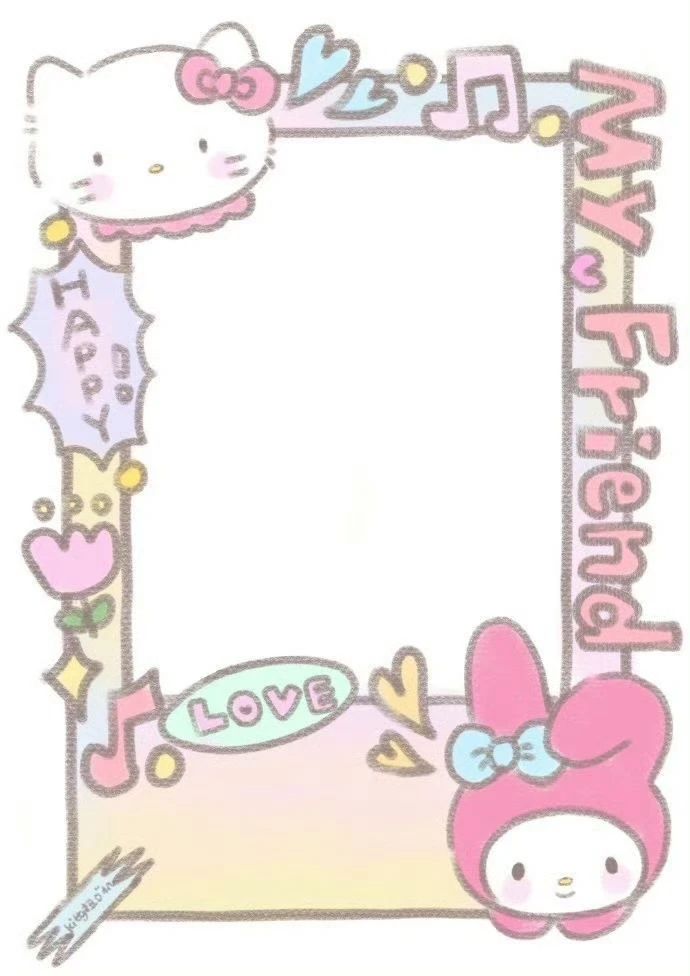 Hello kitty相框素材