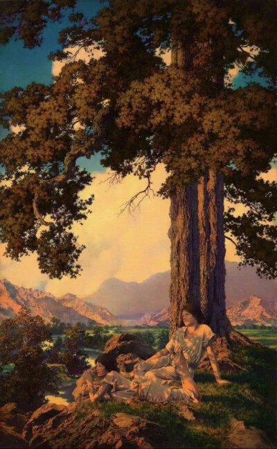 马克斯菲尔德·帕里什 (Maxfield Parrish，1870 年 7 月 25 日 - 1966 年 3 月 30 日) 是一位活跃于 20 世纪上半叶的美国画家和插画家。他以独特的饱和色调和理想化的新古典主义意象而闻名。
