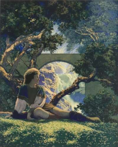 马克斯菲尔德·帕里什 (Maxfield Parrish，1870 年 7 月 25 日 - 1966 年 3 月 30 日) 是一位活跃于 20 世纪上半叶的美国画家和插画家。他以独特的饱和色调和理想化的新古典主义意象而闻名。
