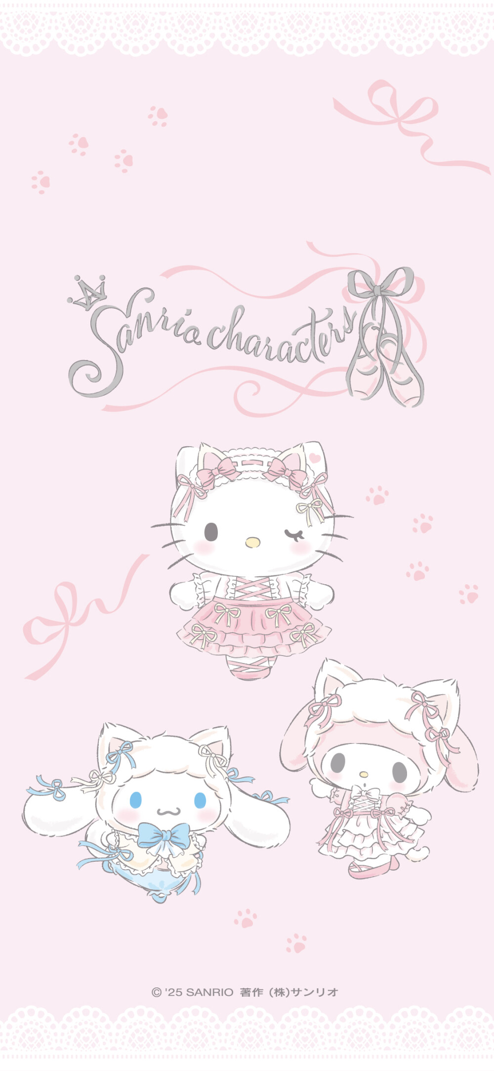 三丽欧白猫芭蕾壁纸