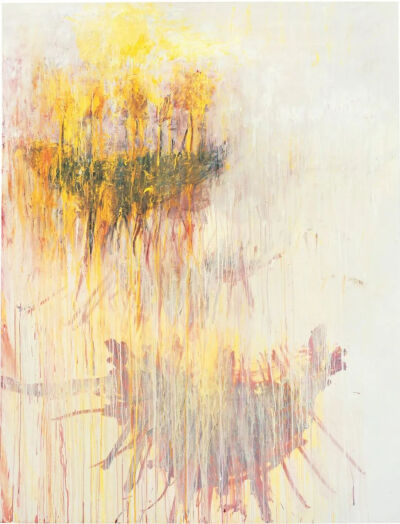 Coronation of Sesostris Partie VII,2000,Acrylique,
crayon à la cire,mine de plomb sur toile,201.6x154.5cm
