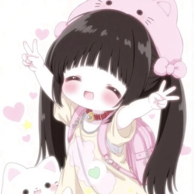 粉色萌妹头像