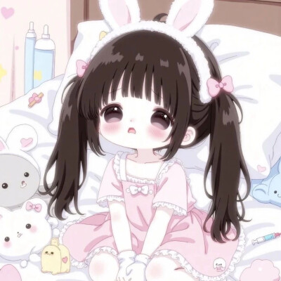 粉色萌妹头像