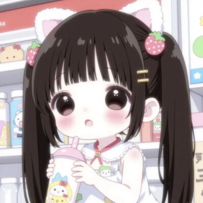 粉色萌妹头像