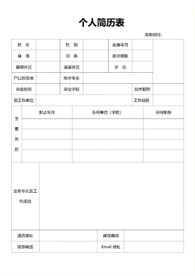 表