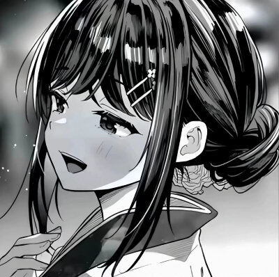 黑白女头