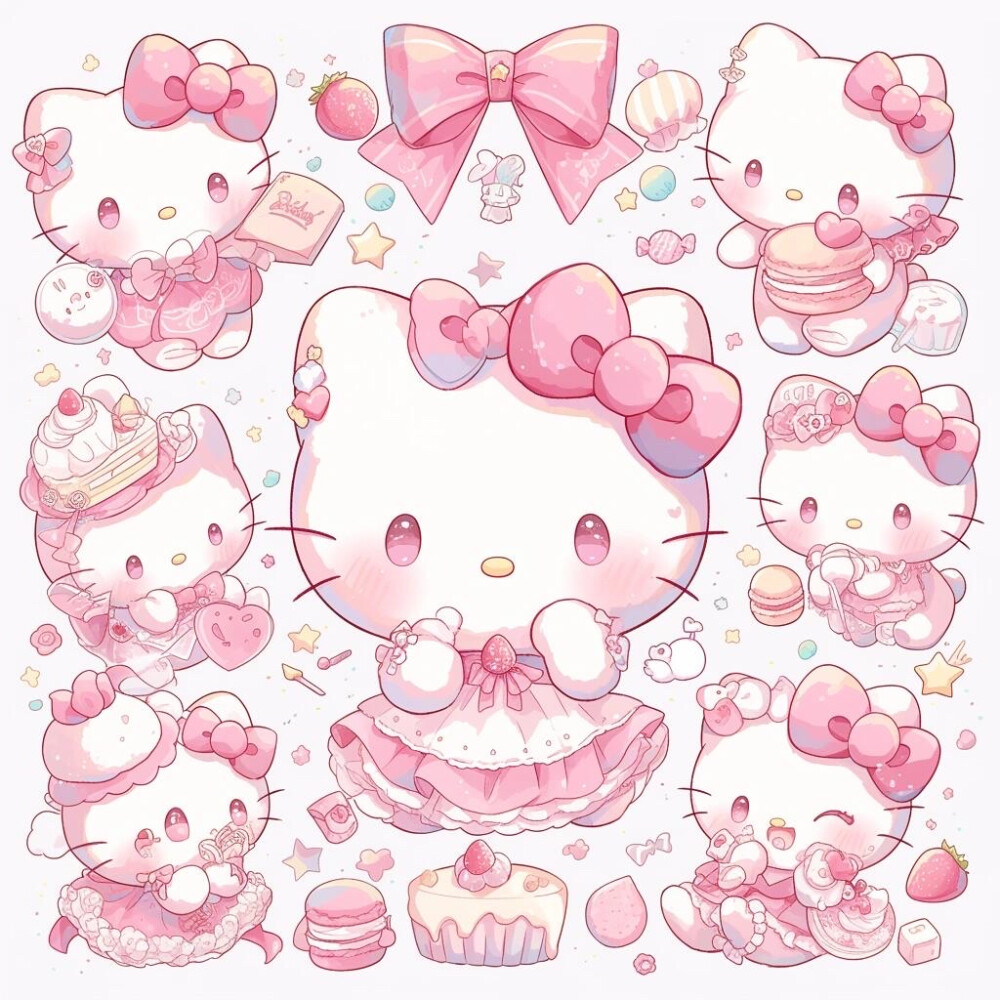 HelloKitty 贴纸素材