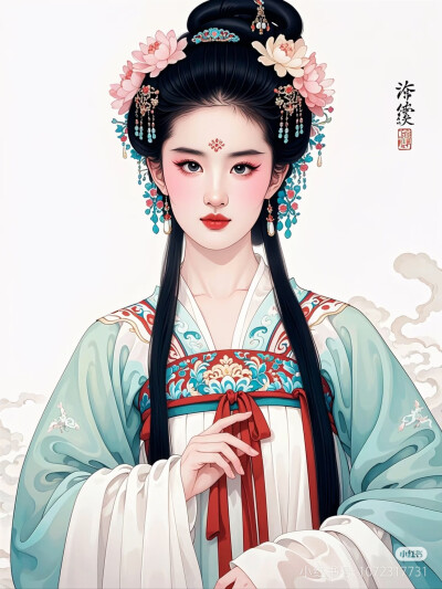 古装手绘美女
