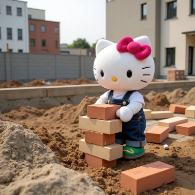 hello kitty 搬砖头像