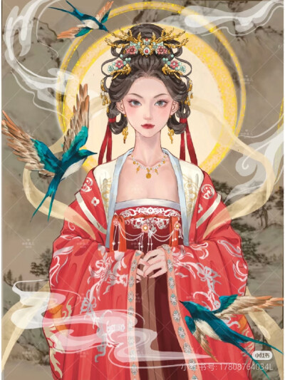 古装手绘美女