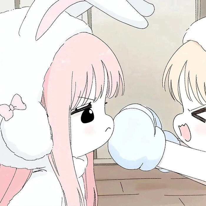 可爱动漫闺蜜头像