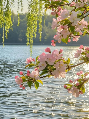 西湖桃花