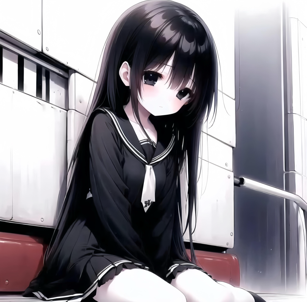 动漫女头可爱漫画女生头像jk