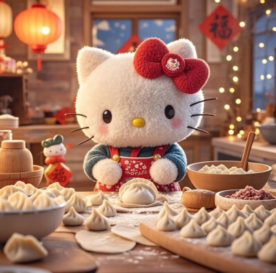 Hello Kitty头像 微信头像 QQ头像 毛毡 公仔 软绵绵 超级可爱 饱饺子的kitty