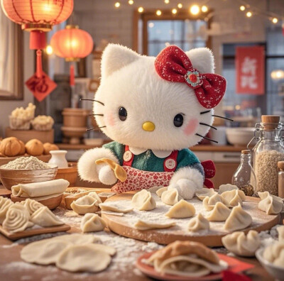 Hello Kitty头像 微信头像 QQ头像 毛毡 公仔 软绵绵 超级可爱 饱饺子的kitty