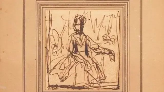 18世纪英国画家乔治·罗姆尼珍贵素描。