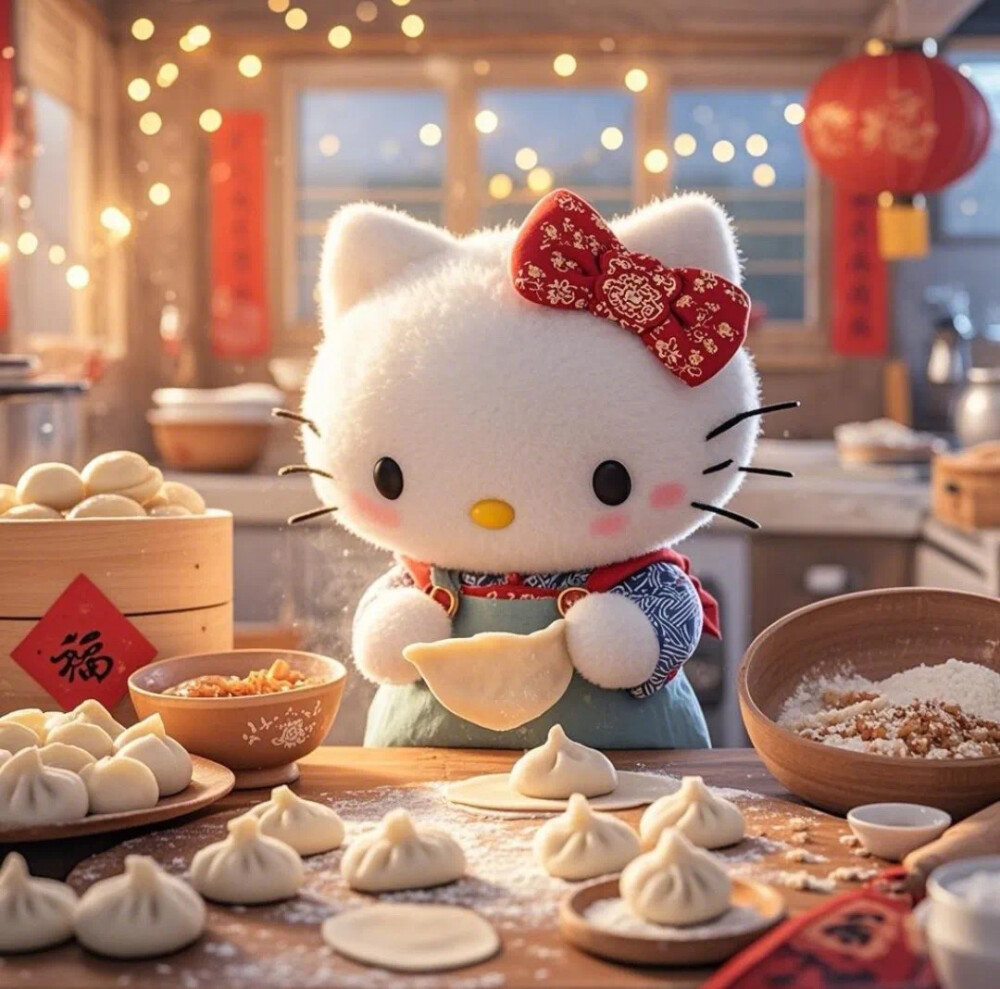 Hello Kitty头像 微信头像 QQ头像 毛毡 公仔 软绵绵 超级可爱 饱饺子的kitty