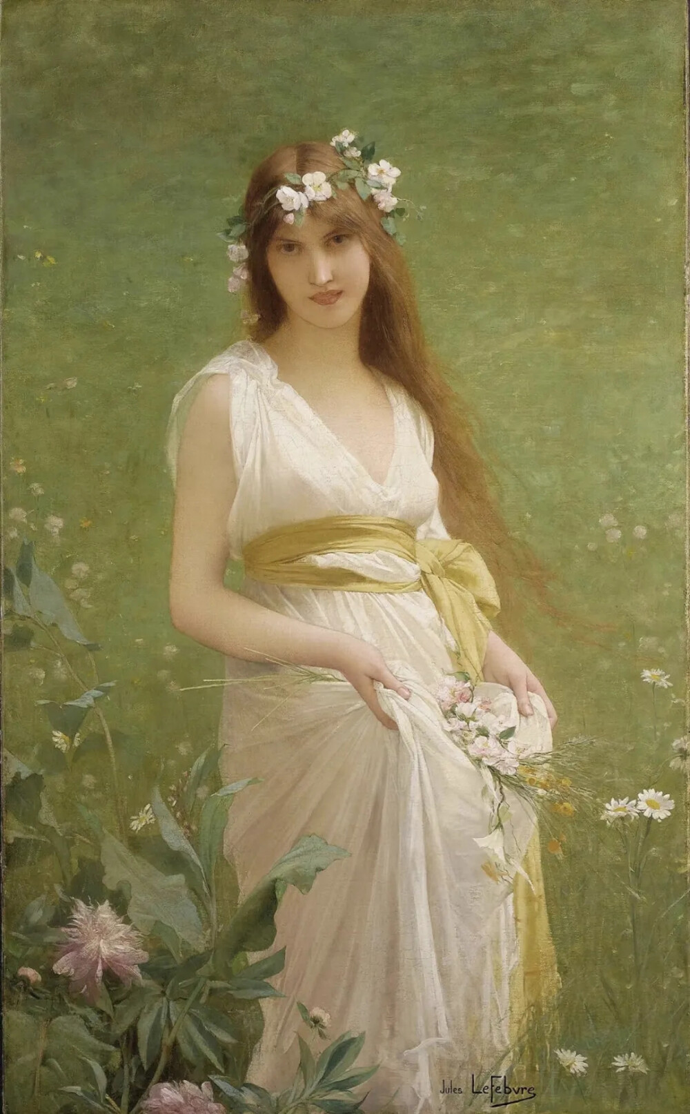 朱尔斯·约瑟夫·莱菲博瑞（Jules Joseph Lefebvre）是19世纪法国画坛的杰出代表之一。尽管他已逝世超过一个世纪，但他的作品依然被广泛欣赏和收藏，其艺术魅力穿越时空，持续影响着后世。