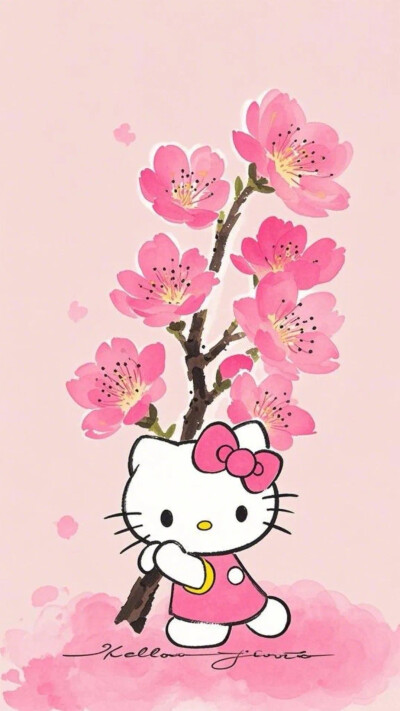 Hello Kitty头像 微信头像 QQ头像 毛毡 公仔 软绵绵 超级可爱 花花 桃花