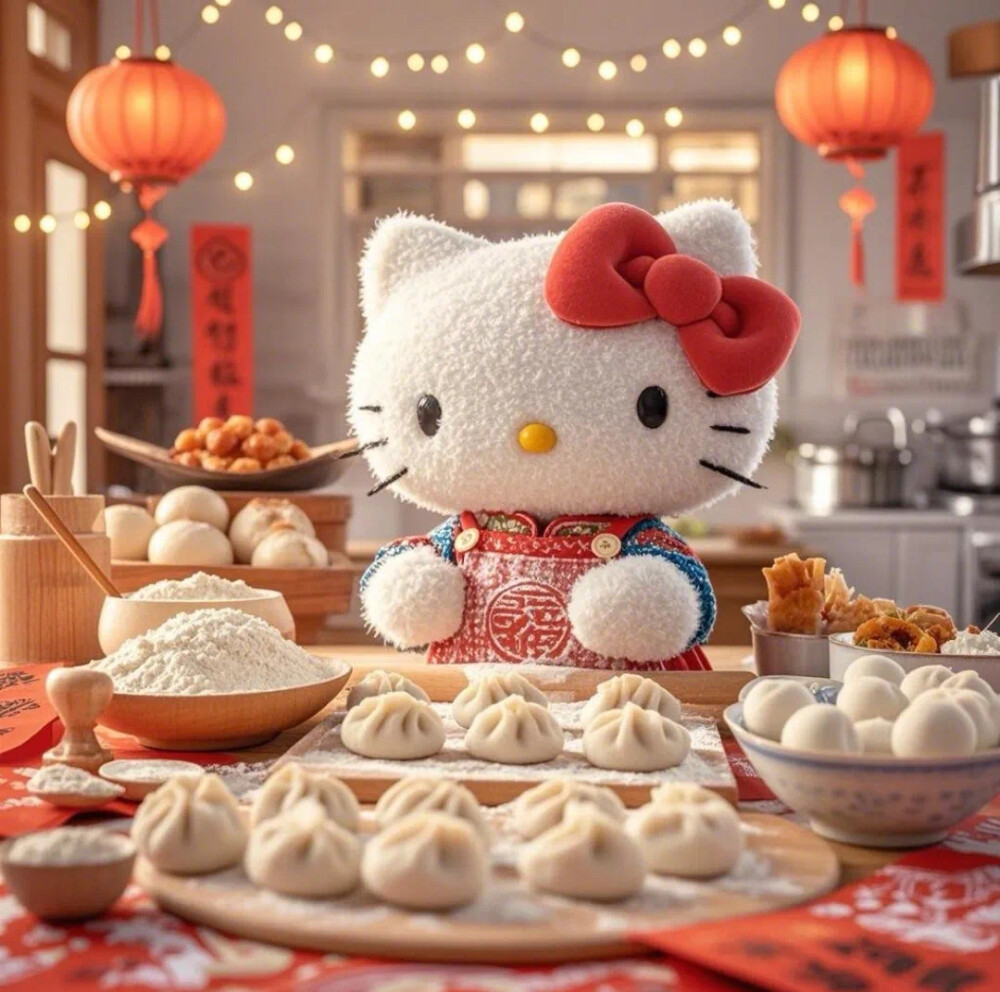 Hello Kitty头像 微信头像 QQ头像 毛毡 公仔 软绵绵 超级可爱 饱饺子的kitty