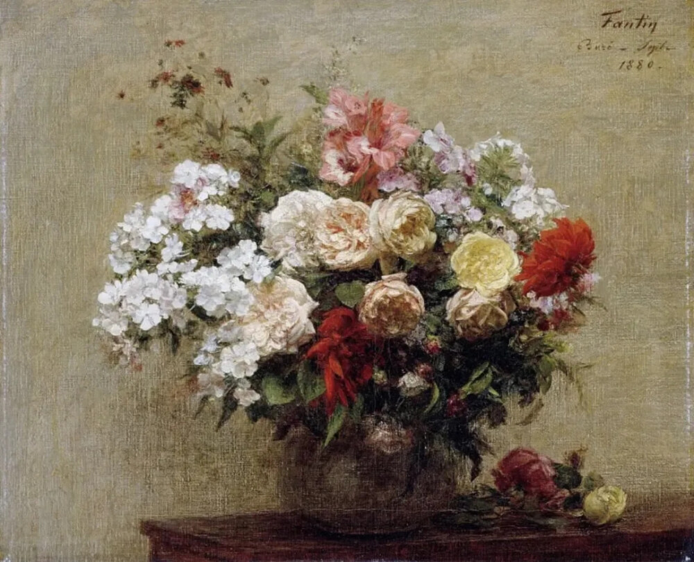 亨利·方丹-拉图尔（Henri Fantin-Latour，1836年1月14日—1904年8月25日）是一位法国画家和石版画家，以其花卉画和巴黎艺术家及作家的集体肖像画而闻名。