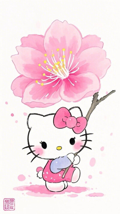 Hello Kitty头像 微信头像 QQ头像 毛毡 公仔 软绵绵 超级可爱 花花 桃花