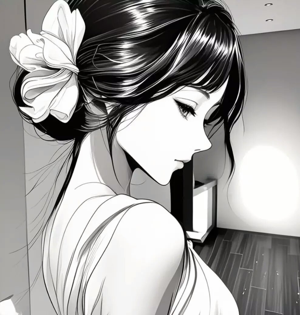 黑白女漫