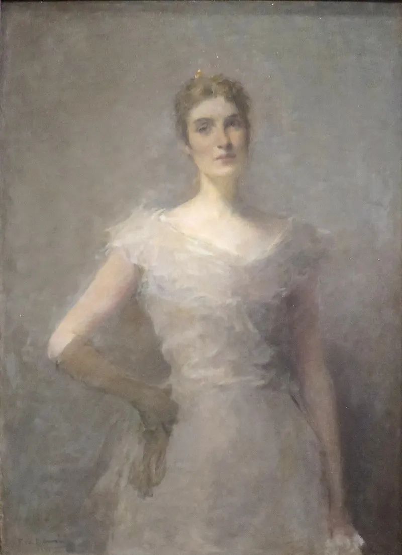 Thomas Wilmer Dewing：伊丽莎白·普拉特·詹克斯，1895 年，德扬博物馆