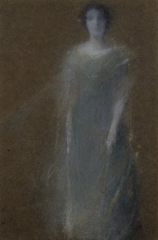 Thomas Wilmer Dewing：陌生女人，约 1890 年，纽约布鲁克林博物馆