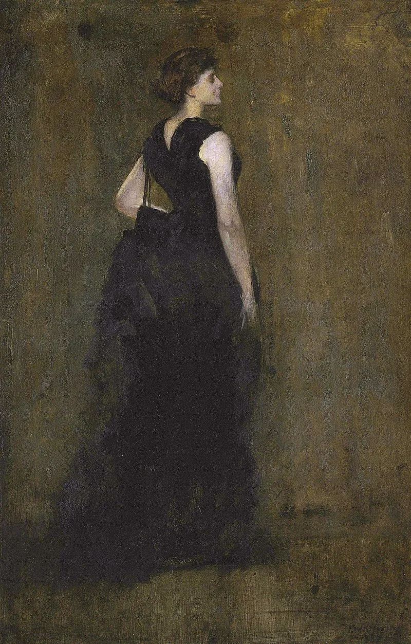 Thomas Wilmer Dewing：玛利亚·奥基·杜因的肖像，1887年