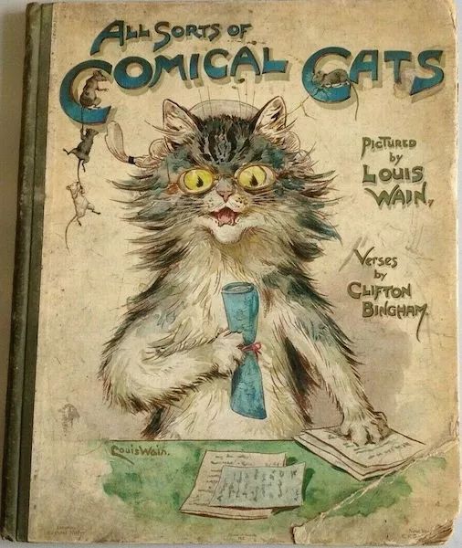 《各种漫画猫》（All Sorts of Comical Cats），插画由韦恩所作， 诗歌由克利夫顿·宾厄姆（Clifton Bingham）所作，欧内斯特·尼斯特公司于1902年出版。