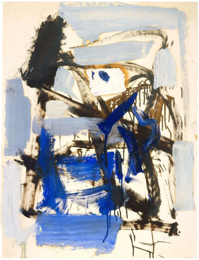 Untitled,1958,Oil on paper,65.07x49.53cm