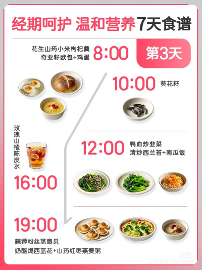 经期七天食谱