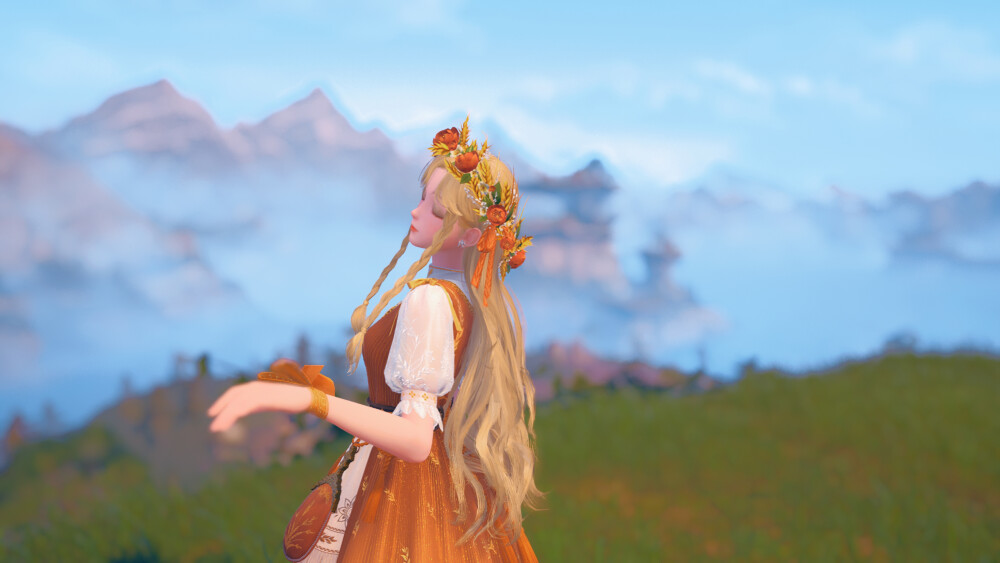 [风吹麦浪] 无限暖暖 苏暖暖 美照
地址：石树田无人区麦浪农场
————参数————
打光：35%左右
滤镜：夏日午后50%
晕影：40%
柔光强度：0%
柔光范围：0
亮度：70%
曝光：0
对比度：50%
饱和度：-0.6
自然饱和度：0.4
高光：-1.0
阴影：1.0