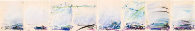 Untitled,1978,Pastel and oil on paper,27.3x169cm